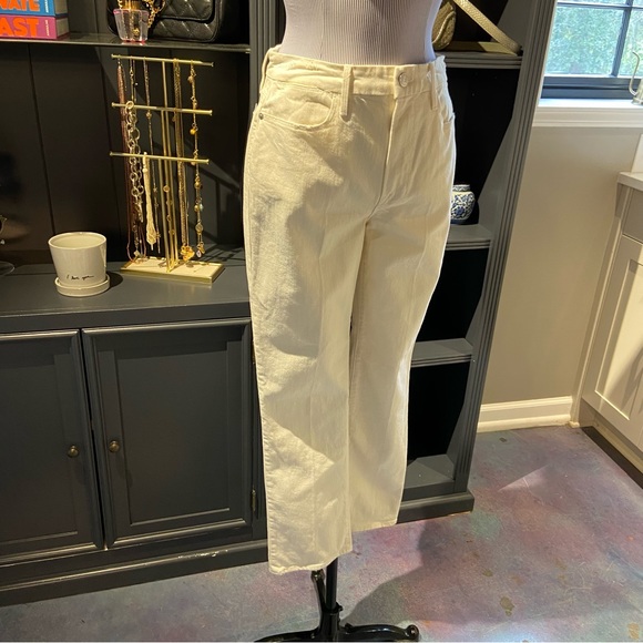 NWT Frame Denim Le Super High Straight White Jeans – Size 30 - Picture 7 of 13